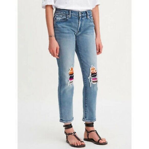 Levi’s Made &Crafted Pin Dot Patch Boyfriend Jeans - Picture 1 of 4